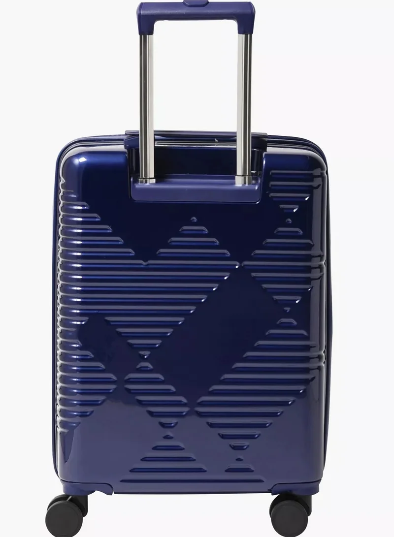 Echolac  Extravagant 54 Cm Hardcase 4-Double Wheeled Expandable Cabin Luggage Trolley - Blue  | Best Price UAE